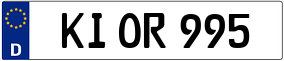 Truck License Plate